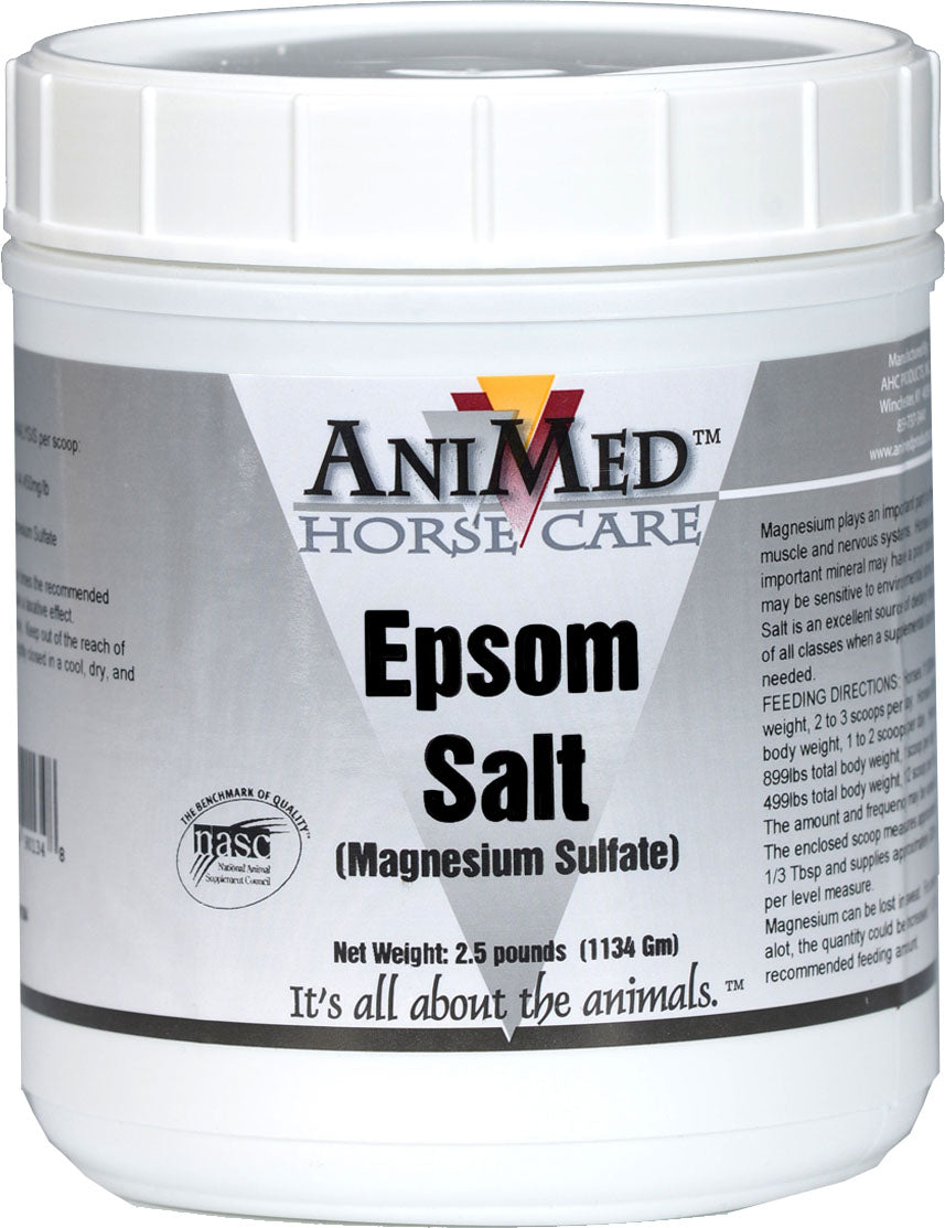 AniMed Epsom Salt 2.5 lb, magnesium sulfate from a naturally occurring mineral