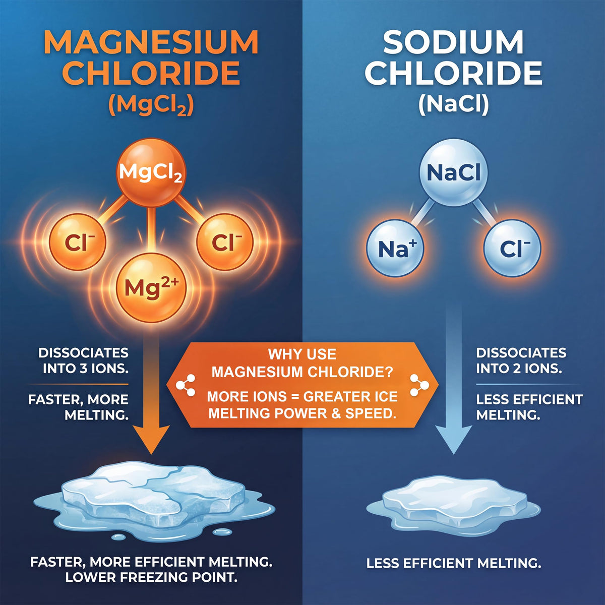 Magnesium Chloride Flakes Ice Melt 8 and 35 lb pails, low residue and rated to -15°F, view 2