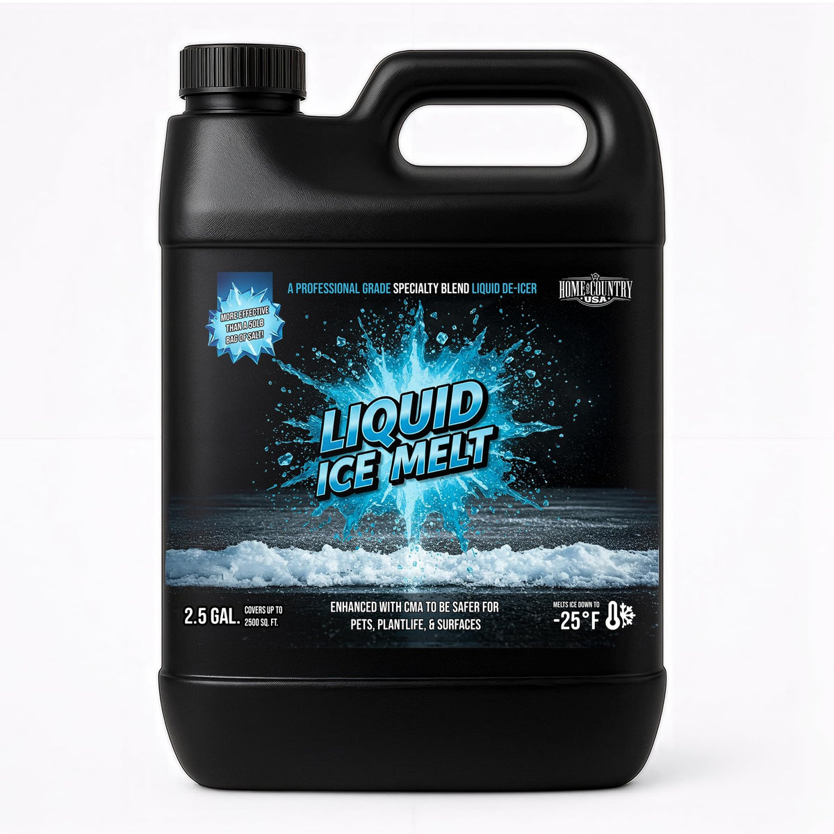 Liquid Ice Melt 32 oz to 5 gallon, fast-acting deicer and anti-icer for driveways and steps, view 9