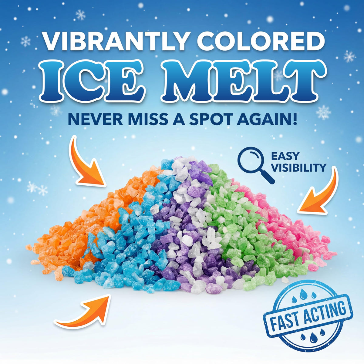 White Polar Bear CMA Pet-Friendly Ice Melt 8 to 45 lb pails, white granules rated to -20°F, view 4