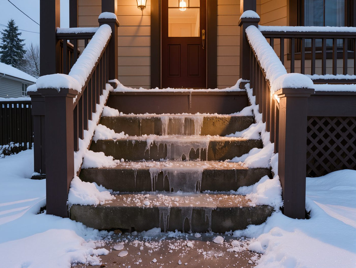 How to Use Ice Melt Without Damaging Concrete or Pavers