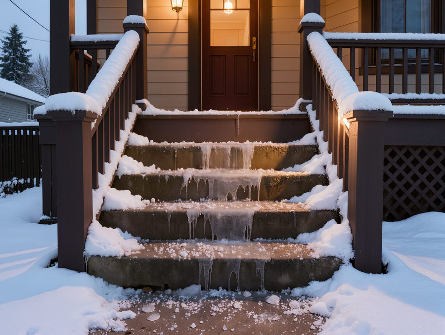 How to Use Ice Melt Without Damaging Concrete or Pavers