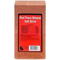 Roto Salt Red Trace Mineral Salt Brick 4 lb with a red label.