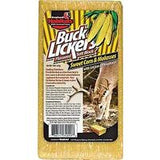 Buck Lickers Flavored Salt Block, Sweet Corn and Molasses, with calcium and phosphorus.