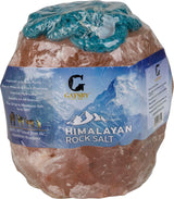 Gatsby Himalayan Rock Salt rope lick wrapped, label printed 100% all natural from the Himalayan Mountains.