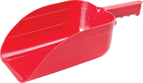 Little Giant Plastic Utility Scoop Red, a scoop for ice melt and salt.