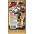 Buck Lickers Flavored Salt Block, Sweet Acorn, with calcium and phosphorus.