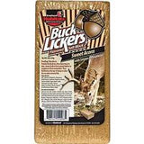 Buck Lickers Flavored Salt Block, Sweet Acorn, with calcium and phosphorus.