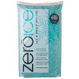 Howard Johnson's Zero Ice ice and snow melter bag, aqua tinted crystals, third bag size.