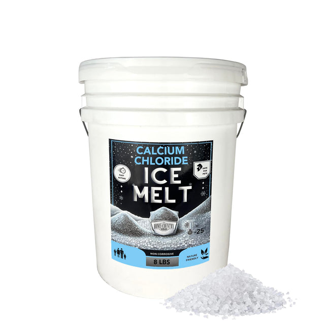 Calcium Chloride Ice Melt Pellets 8 to 40 lb resealable pails, extreme-cold deicer