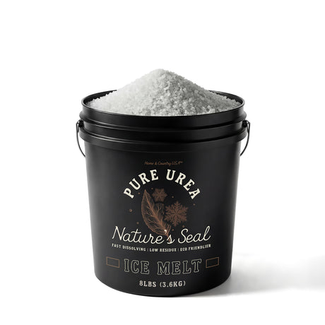 Urea Ice Melt 8 to 45 lb, fertilizer-based deicer that is gentler on lawns, concrete and metal