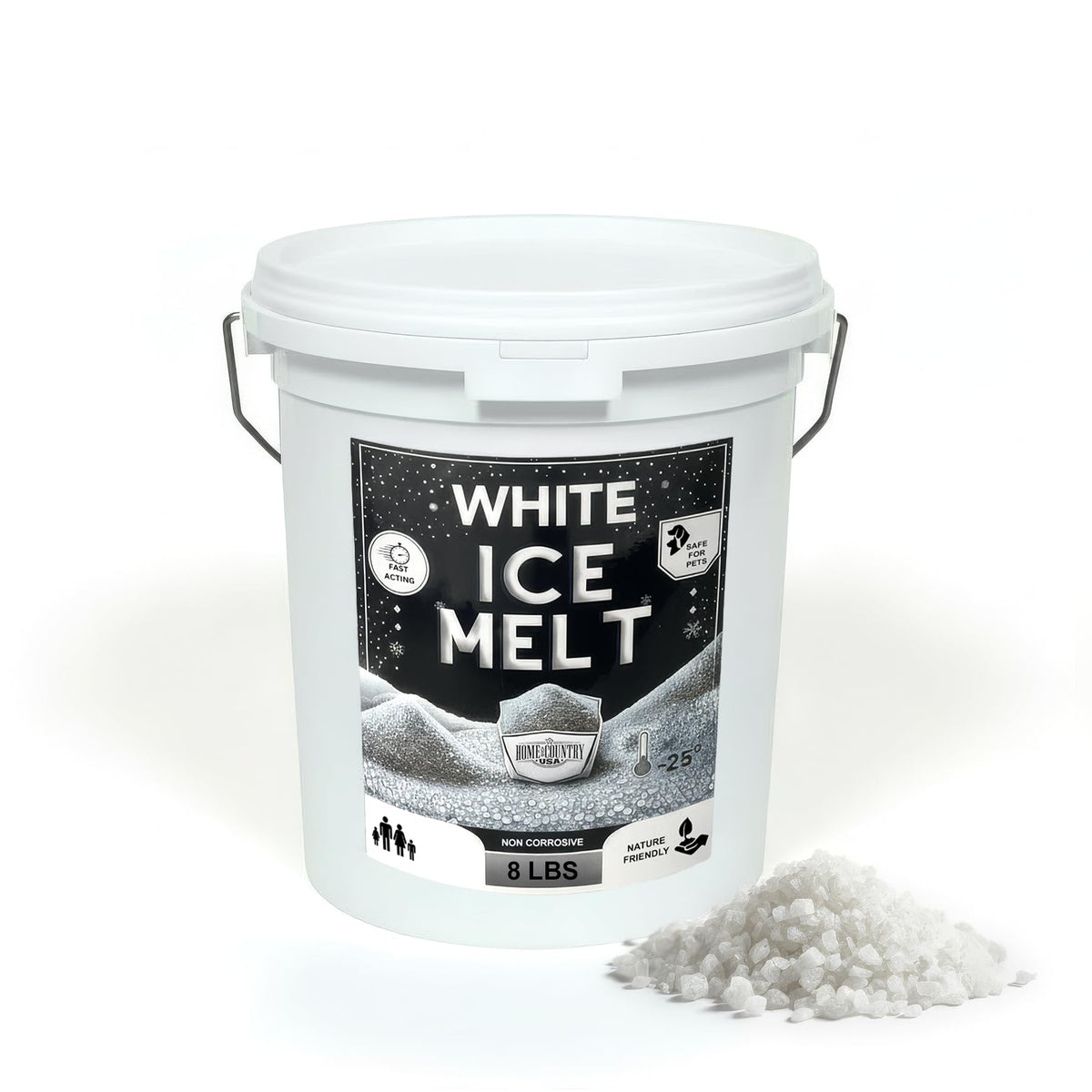 Peach Country Pet-Friendlier Ice Melt 8 to 45 lb pails, colored granules rated to -25°F, view 13