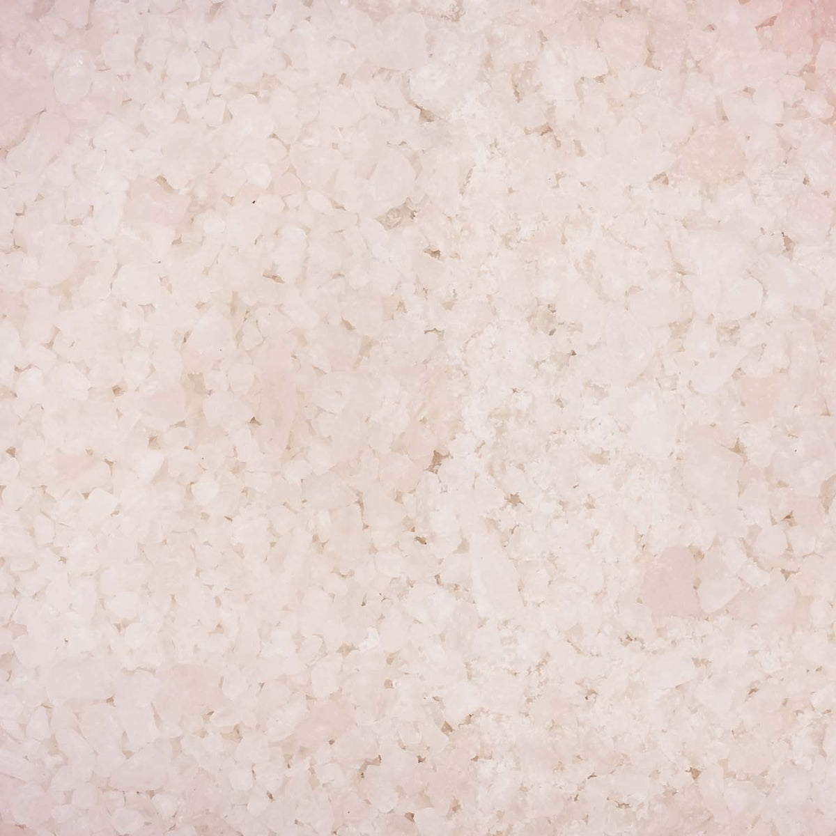 Close-up of white solar salt crystals.