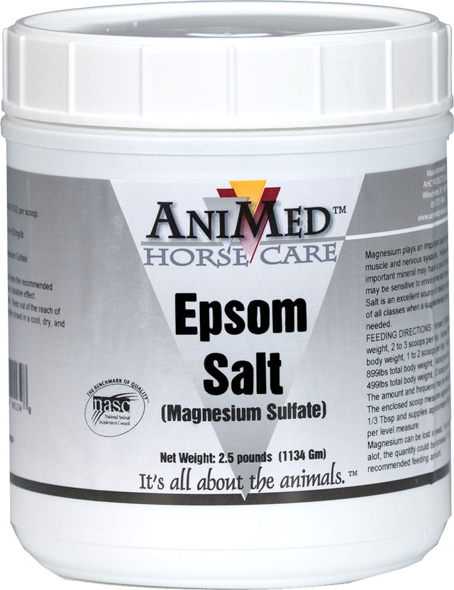 AniMed Epsom Salt 2.5 lb, magnesium sulfate from a naturally occurring mineral
