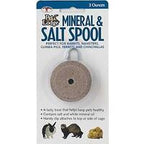 Pet Lodge Mineral and Salt Spool 3 oz card with a clip, for rabbits, hamsters, guinea pigs and ferrets.
