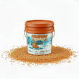 Orange Walrus Ice Melt 8 lb pail with orange ice melt granules.