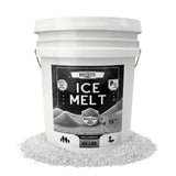 Home and Country USA Rock Salt Ice Melt 45 lb pail, printed 15°F.