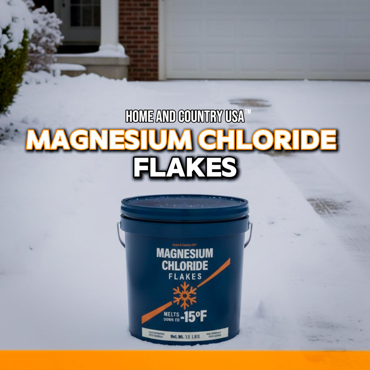 Magnesium Chloride Flakes Ice Melt 8 and 35 lb pails, low residue and rated to -15°F, view 5