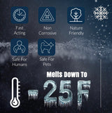 Calcium Chloride Ice Melt Pellets 8 to 40 lb resealable pails, extreme-cold deicer, view 3