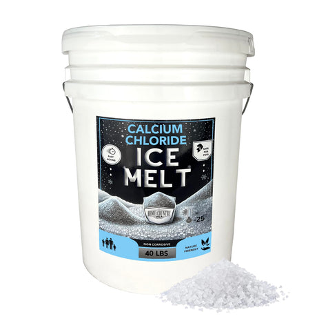 Calcium Chloride Ice Melt Pellets 8 to 40 lb resealable pails, extreme-cold deicer, view 10
