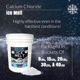 Calcium Chloride Ice Melt Pellets 8 to 40 lb resealable pails, extreme-cold deicer, view 2
