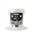 Home and Country USA Rock Salt Ice Melt 8 lb pail, printed 15°F.