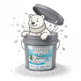 White Polar Bear CMA Pet-Friendly Ice Melt 8 to 45 lb pails, white granules rated to -20°F, view 5