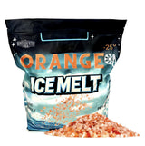 Home and Country USA Orange Ice Melt 8 lb bag with orange granules.