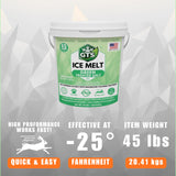 GTS 45 lb pail graphic printed effective at -25°F, item weight 45 lbs.
