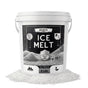 Halite Crystals Ice Melt 8 to 45 lb resealable pails, natural rock salt deicer