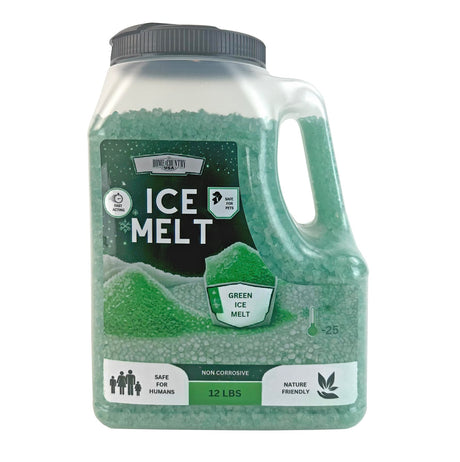 Color-Coated Ice Melt 12 lb pail, blue, green, orange or pink granules rated to -25°F, view 7