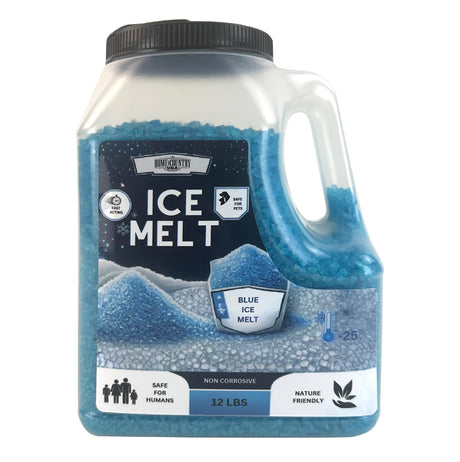 Color-Coated Ice Melt 12 lb pail, blue, green, orange or pink granules rated to -25°F