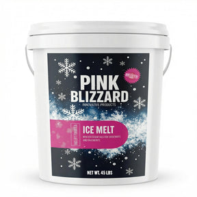 Pink Blizzard Pet-Friendlier Ice Melt 45 lb, pink magnesium chloride blend with CMA