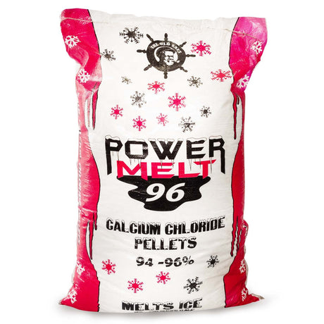 Power Ice Melt 96 Calcium Chloride Pellets 50 lb bag, rated to -25°F