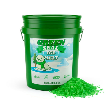 Green Seal CMA Pet-Friendly Ice Melt 8 to 45 lb pails, green granules rated to -20°F, view 8