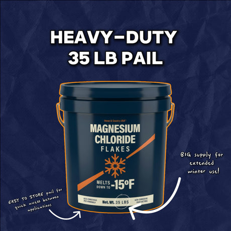 Magnesium Chloride Flakes Ice Melt 8 and 35 lb pails, low residue and rated to -15°F, view 3