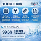 All natural solar salt water softener crystals 8, 40 and 50 lb bags, no added chemicals, view 2
