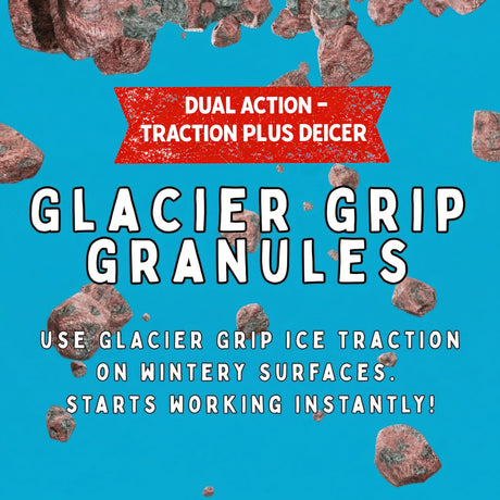 Glacier Grip stone dust ice traction grit 8 to 45 lb, non-melting grip at any temperature, view 6