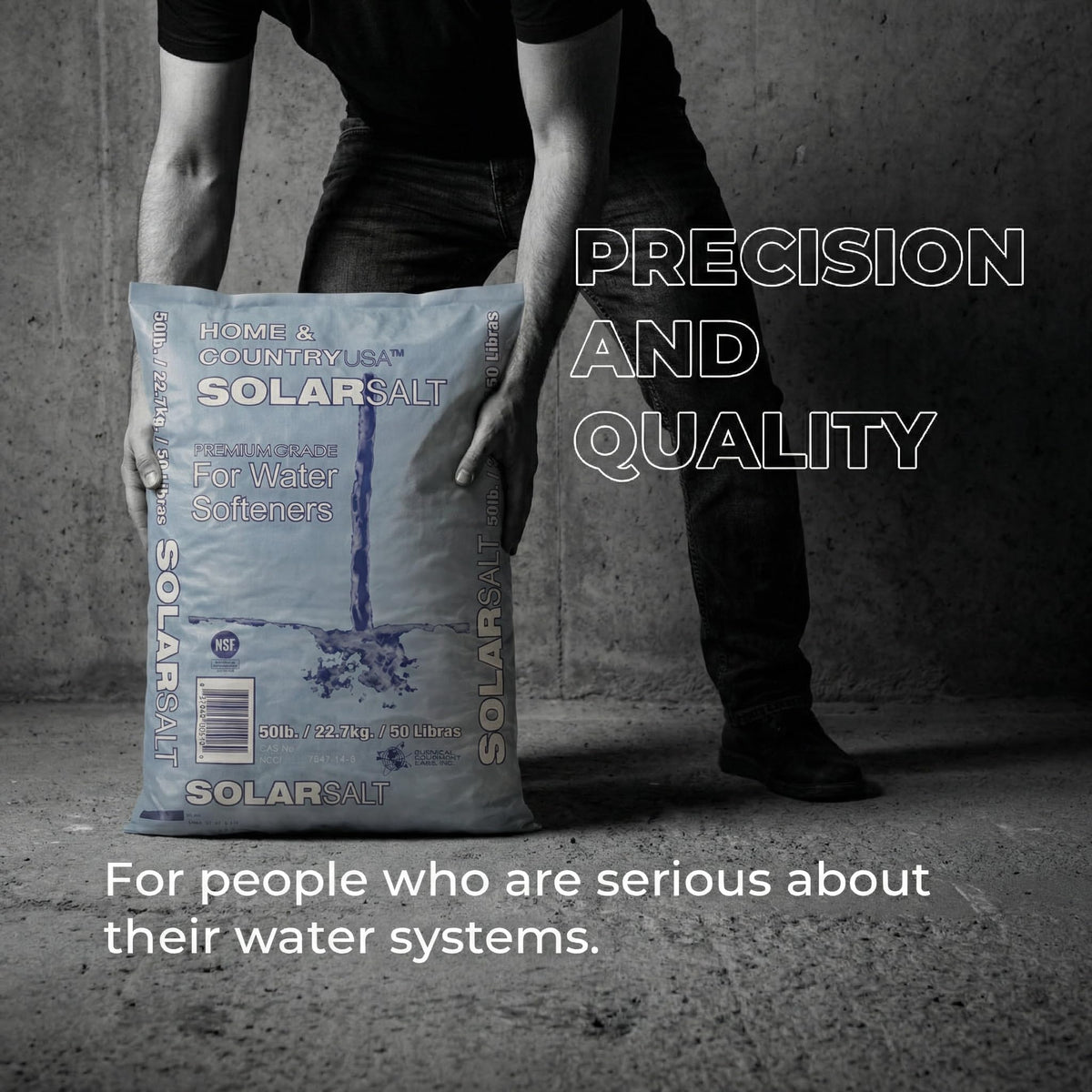 All natural solar salt water softener crystals 8, 40 and 50 lb bags, no added chemicals, view 4