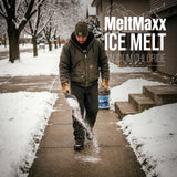 MeltMaxx Ice Melt 8 to 45 lb pails, calcium chloride and rock salt blend rated to -15°F, view 3