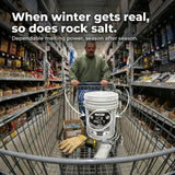Halite Crystals Ice Melt 8 to 45 lb resealable pails, natural rock salt deicer, view 6