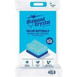 Diamond Crystal Solar Naturals natural salt crystals 40 lb bag for water softeners, blue and white pack.