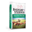 American Stockman Easy Flow Stock Salt 50 lb bag printed for all classes of beef and dairy cattle, sheep, pigs and horses.