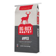 Big Buck Magnet Amped deer mineral 20 lb bag, gray and red pack with a buck silhouette, made in USA.