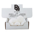 Roto Salt Inc. box of 24 white 3 oz salt spools, printed for rabbits, mink, hamsters, chinchillas and guinea pigs.